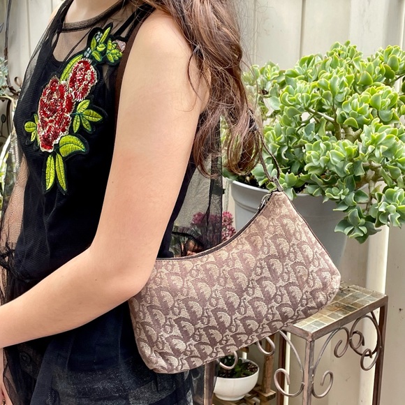 Dior Handbags - Authentic Dior Vintage Monogram Brown Bag